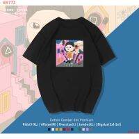 เสื้อยืดลำลอง เสื้อยืดพิมพ์ลาย K-DRAMA SQUID GAME ท็อปส์สําหรับผู้หญิง Mens Womens T-shirts  79M5