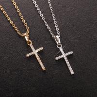 แฟชั่น rhinestone Inlay CROSS จี้สร้อยคอผู้หญิงคริสตัลพระเยซู CROSS จี้เครื่องประดับสำหรับผู้ชายผู้หญิง wholese