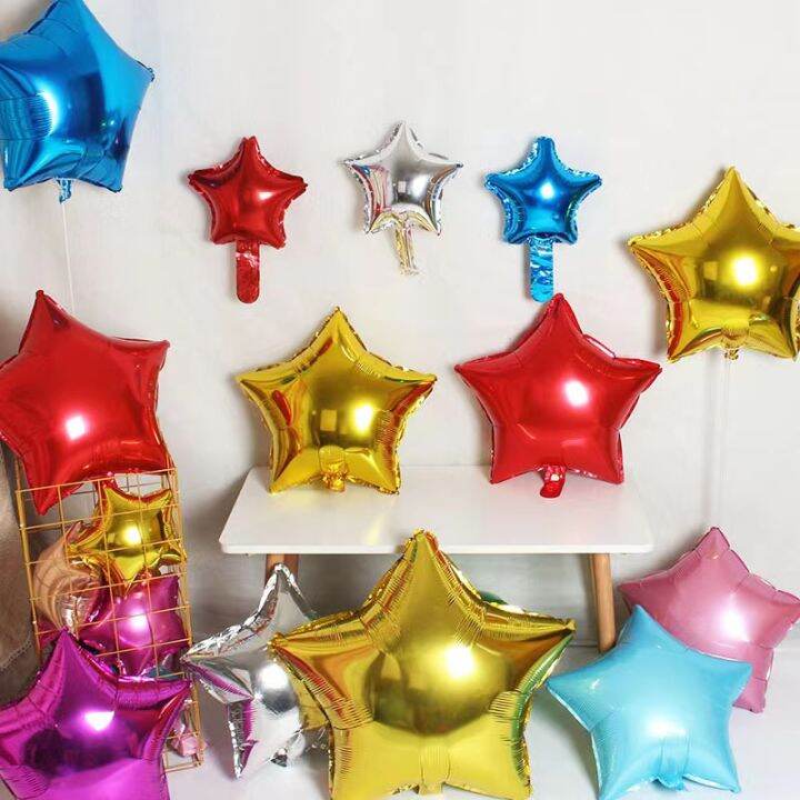 Moukiween Red StarEGSC Balloons, 50 Pieces 10 Inch Red