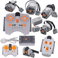 MOC High-Tech Parts Monster Power Functions Servo Train Motor IR Speed Remote Control Receiver Lithium Battery DIY Kid Toys