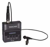 กล้องวิดีโอดิจิทัล DR-10L TASCAM ดั้งเดิมพร้อมเครื่องบันทึกพกพาขนาดเล็กไมโครโฟนสายคล้องคอที่ออกแบบมาสำหรับผู้ผลิตภาพยนตร์และช่างวิดีโอ