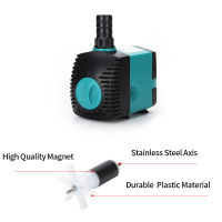 Ultra-Quiet 36101525355060W Submersible Water Fountain ปั๊มกรองบ่อปลา Aquarium ปั๊มน้ำถัง Fountain 110V-240V