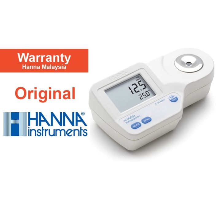 Hanna Digital Refractometer for Brix Analysis in Foods HI96801 Hanna