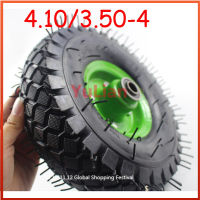 4.103.50-4 tire 3.50-4 pneumatic wheel trolley caster trailer wheel 16mm bearing hub 10 inch 4.10-4 pneumatic wheel