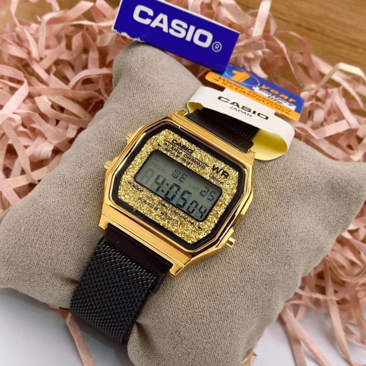 casio-สายแม่เหล็ก-หน้าเพชร-ราคาพิเศษ