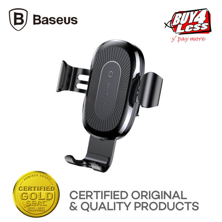 Baseus WXYL01 10W Wireless Charger Gravity Car Mount (Black) Lazada PH
