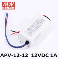 Meanwell APV-12-12ไดรฟ์ Led 12V 5V 24V เคสพลาสติก12W หมายถึงสวิตช์จ่ายไฟสลับอย่างดี APV-12แหล่งจ่ายไฟ IP42 12V