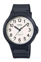 Casio Standard นาฬิกาข้อมือผู้ชาย สายเรซิ่น รุ่น MW-240,MW-240-7B,MW-240-7BVDF ( CMG ) - สีดำ