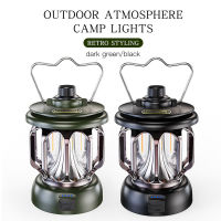 R Portable Camping Lantern Rechargeable Light Hanging Lamp Outdoor Light Household 3 Modes Dimmable Flashlight With USB