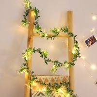 （roast chicken）10/20 Leds ดอกไม้ String Light Garland LED Leaves Fairy Light คริสต์มาสงานแต่งงานตกแต่งตารางแบตเตอรี่ /Usb Vine String Light