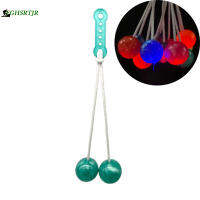 การโยนลูกบอลลูกบอลเกม Clackers แปลกใหม่ของเด็กๆบนเชือกที่ใช้สำหรับฝึกความสมดุล