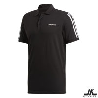 [ลิขสิทธิ์แท้] adidas เสื้อยืดโปโล Polo 3-Stripes Shirt สีดำ Black EJ0927 ลิขสิทธิ์แท้ ป้ายช็อปไทย เสื้อ