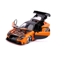 (ร้อน) 1:24 Fast And Furious HAN S Mazda RX-7คอลเลกชัน Die-Casting จำลองรถของเล่นเด็กของขวัญคอลเลกชัน J60