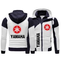 {Celebrity Menswear} Yamaha 2022ใหม่แฟชั่นผู้ชาย Hoodie สีแดง Zip Hooded Sweatshirt Casual Pullover Motor Racing Jacket Yamaha Men เสื้อผ้า Streetwear