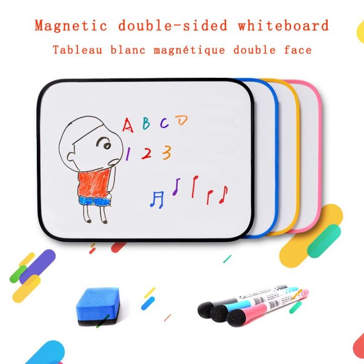 magnetic-erasable-whiteboard-double-side-dry-erase-sadhu-board-for-note-refrigerator-drawing-for-kids-a4-size-school-supplies