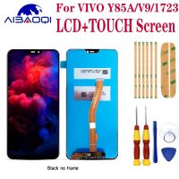 จอ LCD สำหรับเด็กและ V9 Y85A ของแท้,สัมผัสทำให้เป็นดิจิทัลประกอบหน้าจอสำหรับ6.3 VIVO V9 /1723/1726พร้อมกรอบ