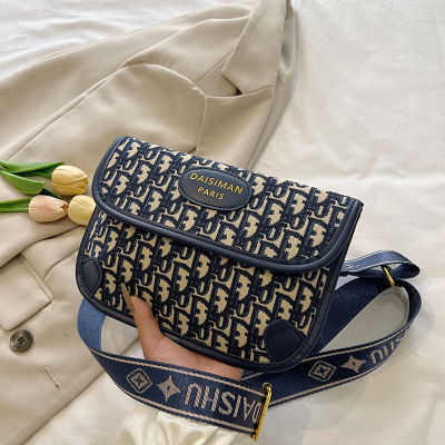 กระเป๋ายอดนิยมในปีนี้2023ออกแบบโดยซอกหญิงกระเป๋าพาดลำตัวสะพายไหล่เส้นเดียวกระเป๋าคาดหน้าอกแฟชั่น Zongsheng กระเป๋าสี่เหลี่ยมขนาดเล็ก