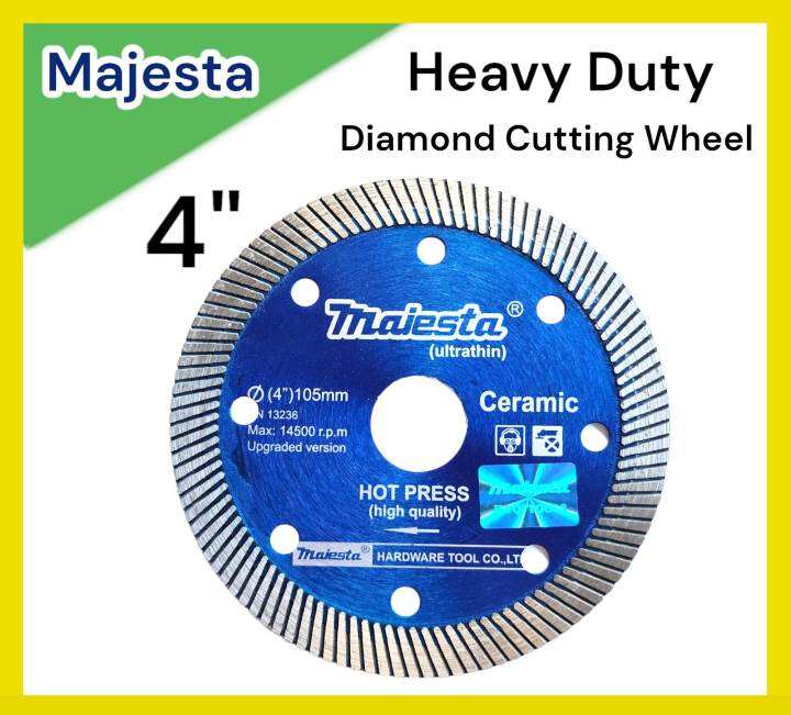 Heavy Duty Majesta Diamond Blade 4" 105mm Lazada PH