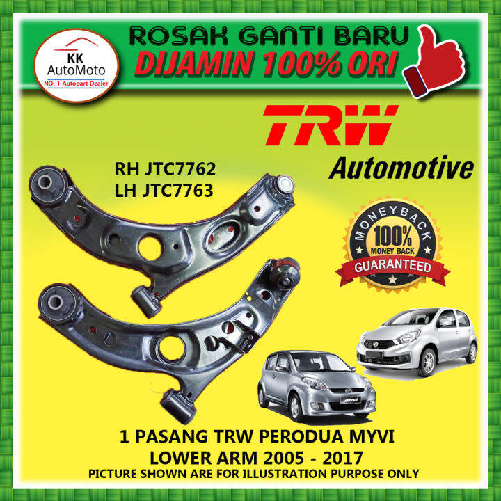 Trw Perodua Myvi Lower Arm Left Right Lazada