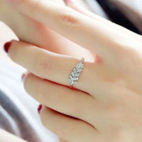 SINLEERY แฟชั่นเกาหลีใบมะกอกแหวนสำหรับผู้หญิง Rose G Old แหวนสีเงินปรับขนาดอุปกรณ์เครื่องประดับ JZ036