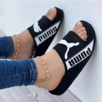 COD DSFEDTGETEER Womens Slippers 2022 Summer Selipar Perempuan Fashion Selipar New Open-toe Cloth Flat Sandals Womens Large Size Beach Sandals