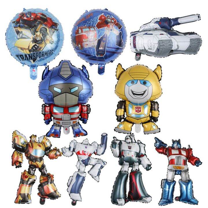 3D Transformers Aluminum Foil Balloon Bumblebee Optimus Prime Tank