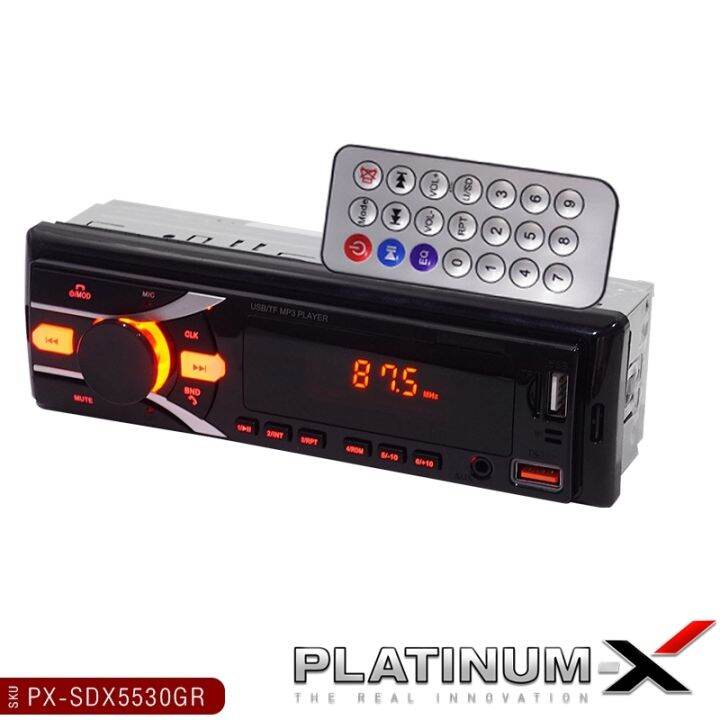 platinum-x-เครื่องเล่น-วิทยุ-1din-usb-fm-บลูทูธ-เครื่องเล่นmp3-player-บลูทูธติดรถยนต์-แบบไม่ต้องใช้แผ่น-วิทยุติดรถ-เครื่องเสียงรถยนต์-ขายดี-5510-5530-8520