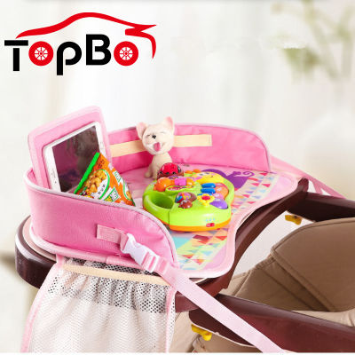 Children Safety Seat Table Tray Baby Fence Waterproof Kid Toys Car Infant Food Drinks Holders Storage In-car Accessories
