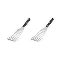 2pcs 12.4Inch Fish Spatula- Slotted Fish Turner Spatula with Sloped Head Design Spatula Metal