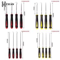 {7ho car tools} 4ชิ้น/เซ็ตรถ Pick And Hook Set ยานยนต์ O Ring ซีลน้ำมันปะเก็น Puller Remover Craft Hand Tool