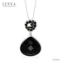 Lenya Jewelry  จี้เงินแท้ 925 ดีไซน์เก๋ประดับด้วยนิล และ CZ (คิวบิกเซอร์โคเนีย) ช่วยปกป้องคุ้มครองให้ปลอดภัยจากภยันอันตรายต่างๆ