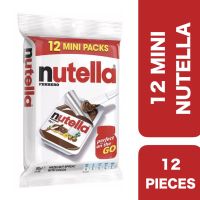 ?Product of UAE? Nutella Hazelnut Spread with Cocoa 15g Pack12 ++ นูเทลล่า เฮเซลนัทบดผสมโกโก้ 15กรัม แพค12