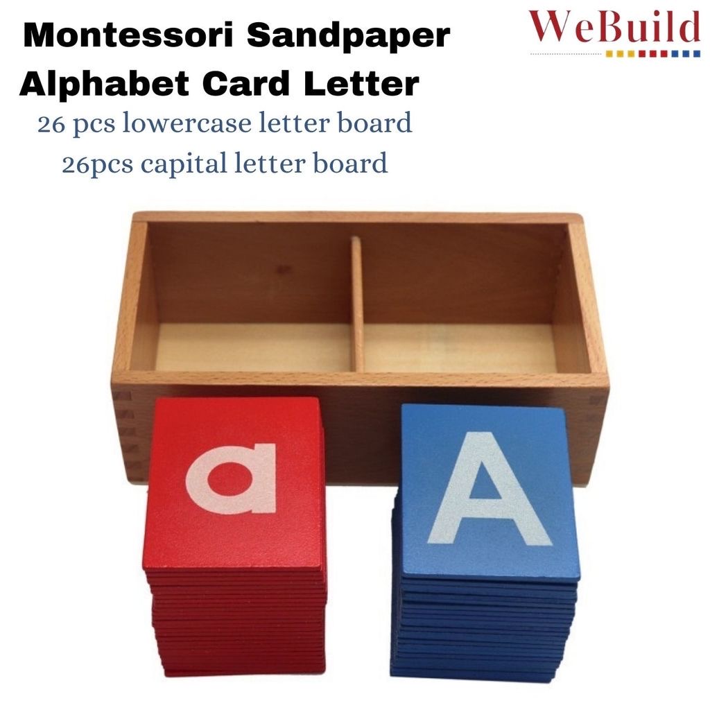 Montessori Sandpaper Letter Alphabet Card Letter
