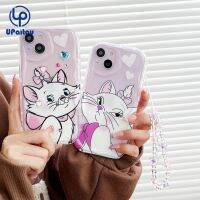 เคส UPaitou สำหรับ iPhone 14 13 12 11 Pro Max X XR Xs Max 8 7 6S Plus SE 2020แมวแมรี่ฝาครอบป้องกันเนื้อนิ่ม TPU เคสโทรศัพท์ปิดขอบโค้งหยัก