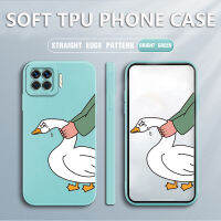 เคส OPPO Reno4 F Case Cartoon Goose Soft TPU สแควร์ซอฟต์ซิลิคอนฟูลเฮาส์ป้องกันการกระแทก ฝาหลังยางกันกระแทก