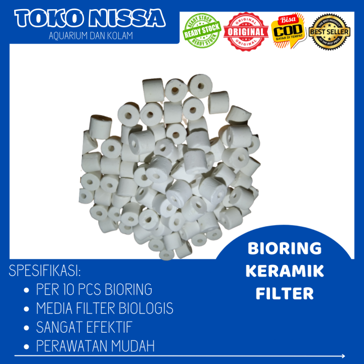 Bioring / Bio ring / Bio Ceramic Ring Filter Kolam / Aquarium Ikan
