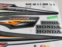 สติ๊กเกอร์ wave 100sรุ่น 11ปี2008 สีเงิน