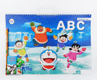 Bundanjai (หนังสือเด็ก) Doraemon ฝึกหัดคัดพร้อมระบายสี ABC (Set)