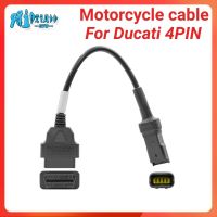 RTOC สำหรับ Ducati มอเตอร์ไซด์4ขาสายลำโพง4PIN ไปยัง16PIN OBD 2เครื่องสแกนเนอร์รถจักรยานยนต์เคเบิลเครื่องวินิจฉัย Moto OBD อะแดปเตอร์ OBD2 2สายพ่วงใช้ขั้วต่อ OBD 2สำหรับ V1.5 ELM327