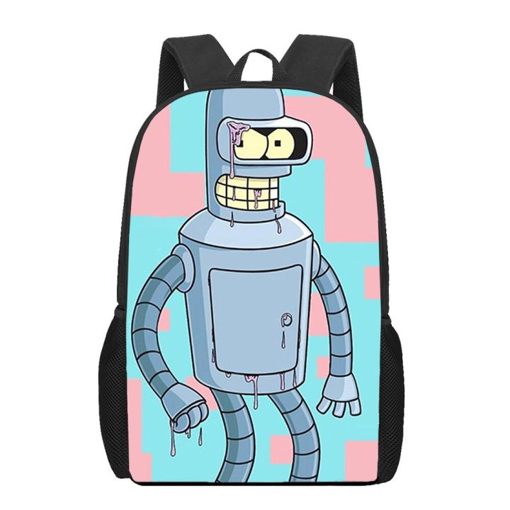 creative-cartoon-bender-3d-print-school-bags-for-teenager-boys-girls-children-backpack-student-bookbag-casual-travel-backpack