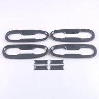 For Toyota 2021 2022 Sienna ABS Carbon Fiber Luxury Style Exterior Door Handle Door Bowl Anti-scratch Patch Styling Accessories