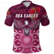 Style Summer 2023 NEW Manly Warringah Sea Eagles ANZAC Polo Shirt Indigenous Vibessize：XS-6XLNew product，Canbe customization high-quality