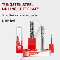 HRC60 3 Flute Alloy Carbide Tungsten Steel Milling Cutter End Mill Metal Cutter CNC Tools 1Mm 2.5Mm 4Mm 6Mm 8Mm 10Mm 12Mm 16Mm