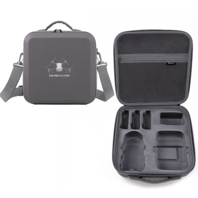 PLZ สำหรับ DJI Mini 3 /Mini 3 Pro BKANO กระเป๋าที่เก็บของ PU แบบพกพากระเป๋าสะพายไหล่กระเป๋าหิ้วเวอร์ชัน RC-N1