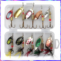 Usce 10PCS Trout Spinner เหยื่อตกปลาโลหะ Sea เหยื่อตกปลาโลหะเหยื่อตกปลาโลหะน้ำเกลือ3G-7.4G ตกปลา Wobbler เหยื่อโลหะเหยื่อสปินเนอร์สำหรับปลากระพง Lure