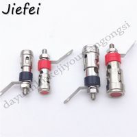 2Pcs New Nickel Plated 2mm/4mm L Banana Audio Plug Jack Socket Connector Amplifier Terminal Spring Loaded Binding Post