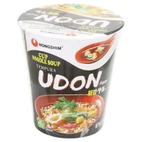 โนงชิม บะหมี่กึ่งสำเร็จรูปรส อุด้ง เทมปุระ แบบถ้วย 62กรัม/Non taste instant noodles, tempura flavored cup, 62 grams