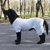 Soft Dog Jumpsuit Solid Color Anti-UV Overall Suit Dog Streetwear Pet Casual Shirt