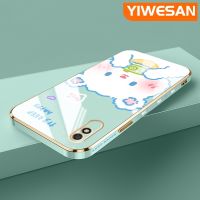 YIWESAN เคสสำหรับ Xiaomi Redmi 10A 10C 9A 9AT กีฬา9i เคสลายการ์ตูนน่ารักแบบดั้งเดิมเป็นซิลิโคนนิ่มเคสกันกระแทกแฟชั่นเคสโทรศัพท์ชุบหรูหราเคสป้องกันเลนส์กล้องคลุมทั้งหมด