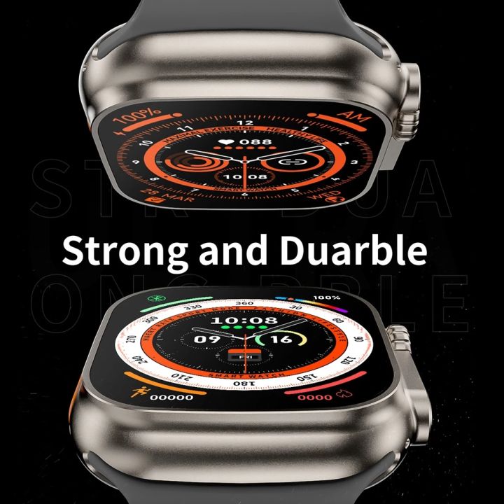 ใหม่-smart-watch-อัลตร้า8-nfc-gps-ติดตาม49มิลลิเมตรผู้ชายผู้หญิง-s-mart-w-atch-ชุด8เครื่องวัดอุณหภูมิ-bluetoothcall-กันน้ำกีฬาสำหรับ-apple